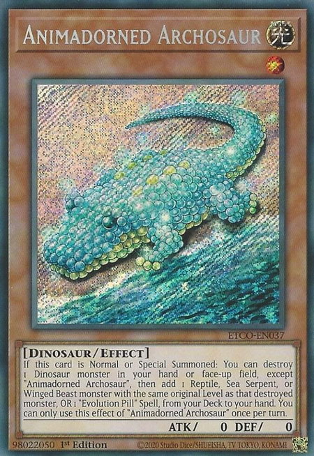 Animadorned Archosaur - Eternity Code YuGiOh trading card