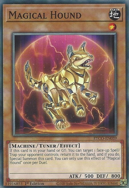 Magical Hound - Eternity Code YuGiOh trading card