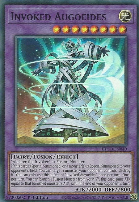 Invoked Augoeides - Eternity Code YuGiOh trading card
