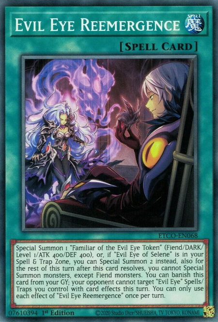 Evil Eye Reemergence - Eternity Code YuGiOh trading card