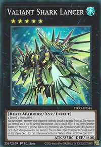 Valiant Shark Lancer - Eternity Code (ETCO) #ETCO-EN044 - Super Rare YuGiOh Trading Card