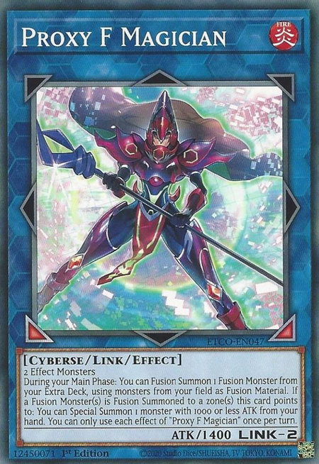 Proxy F Magician - Eternity Code YuGiOh trading card