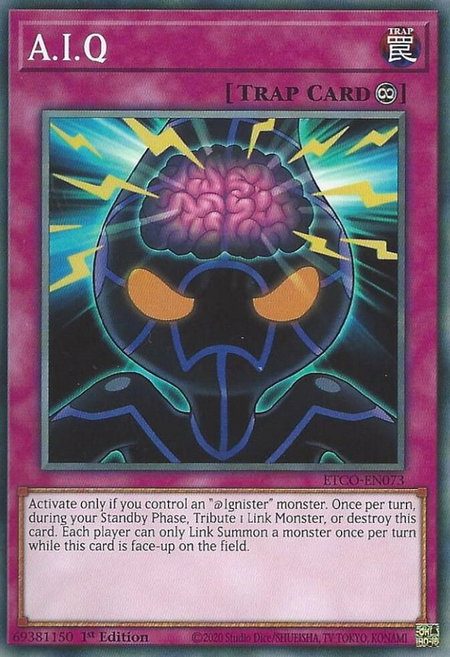 A.I.Q - Eternity Code YuGiOh trading card