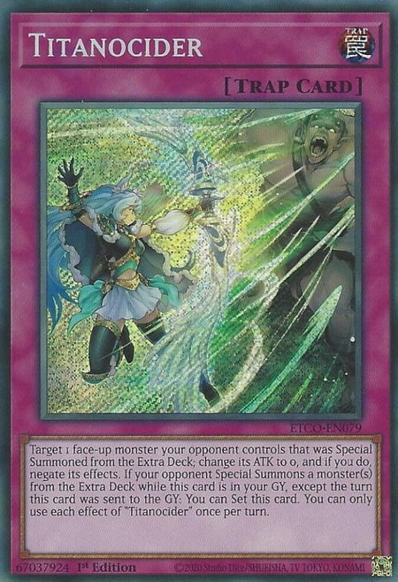 Titanocider - Eternity Code YuGiOh trading card