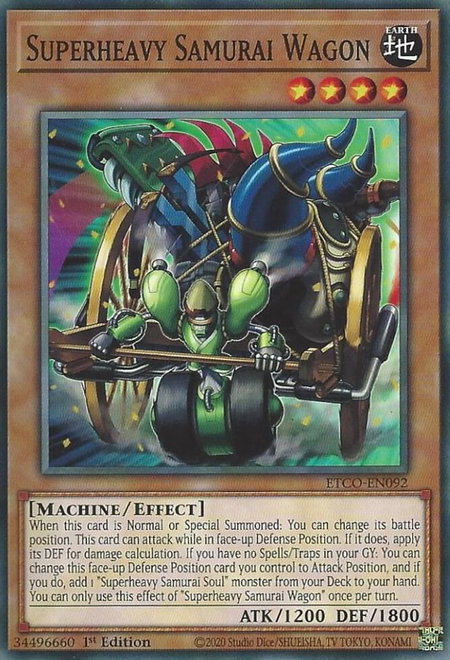 Superheavy Samurai Wagon - Eternity Code YuGiOh trading card