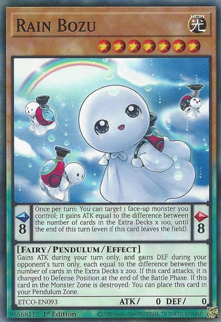 Rain Bozu trading card from Eternity Code Rain Bozu - Eternity Code YuGiOh trading card