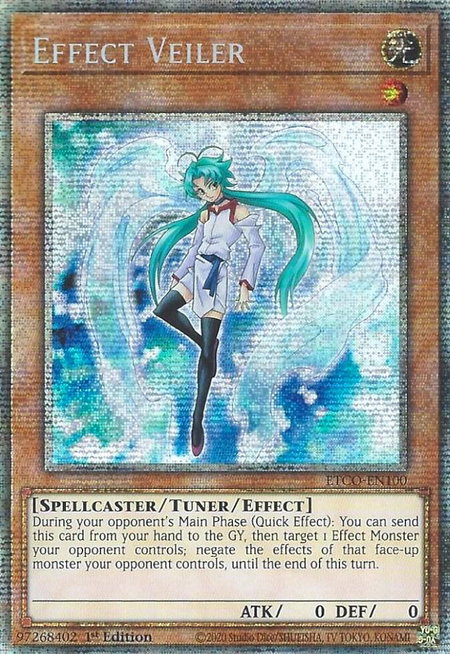 Effect Veiler (Starlight Rare) trading card from Eternity Code Effect Veiler (Starlight Rare) - Eternity Code YuGiOh trading card