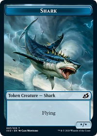 Shark Token - Ikoria: Lair of Behemoths (IKO) #7 - Token Magic: The Gathering Trading Card