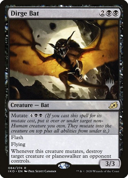 Dirge Bat - Promo Pack: Ikoria Magic: The Gathering trading card