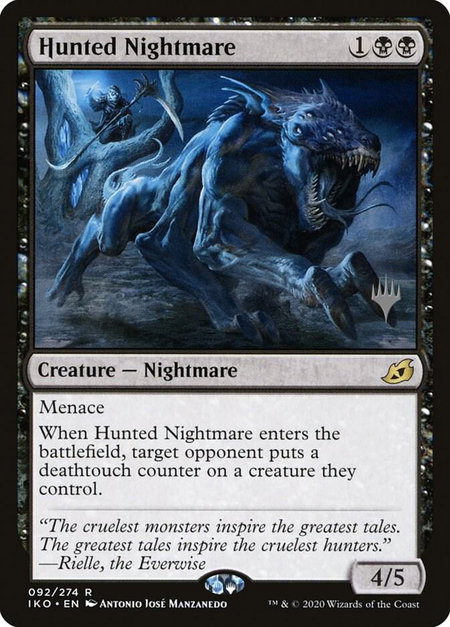 Hunted Nightmare - Promo Pack: Ikoria Magic: The Gathering trading card