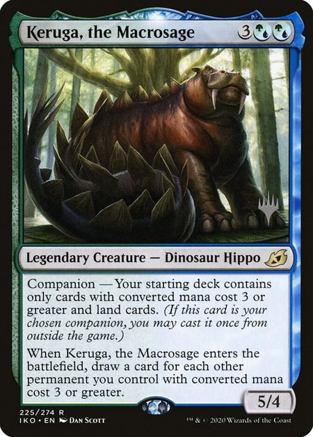 Keruga, the Macrosage - Promo Pack: Ikoria Magic: The Gathering trading card