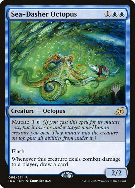 Sea-Dasher Octopus - Promo Pack: Ikoria Magic: The Gathering trading card