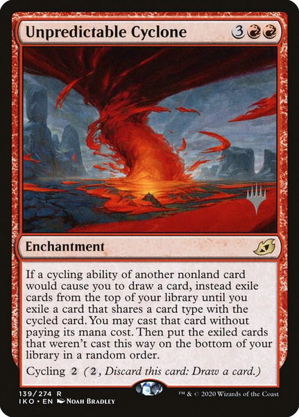 Unpredictable Cyclone trading card from Promo Pack: Ikoria Unpredictable Cyclone - Promo Pack: Ikoria Magic: The Gathering trading card
