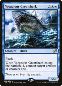 Voracious Greatshark - Promo Pack: Ikoria (PPIKO) #70p - Rare Magic: The Gathering Trading Card