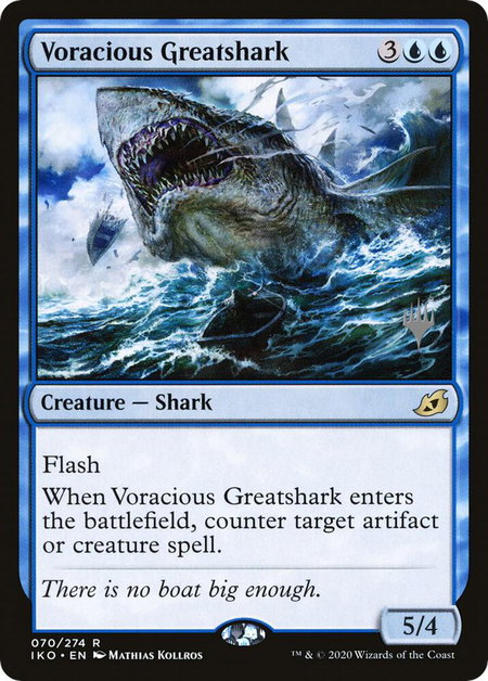 Voracious Greatshark - Promo Pack: Ikoria Magic: The Gathering trading card