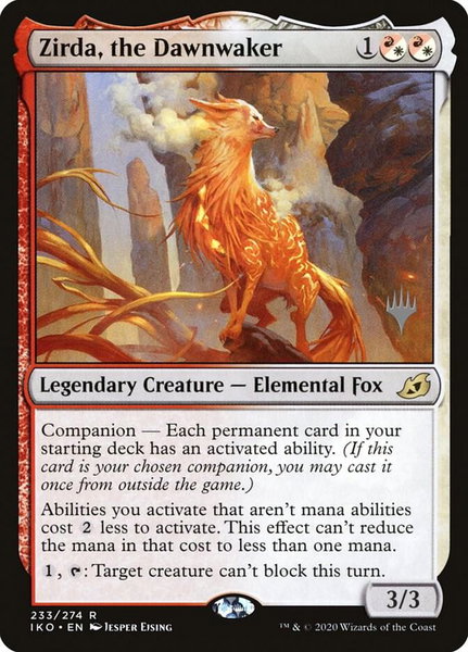 Zirda, the Dawnwaker - Promo Pack: Ikoria Magic: The Gathering trading card