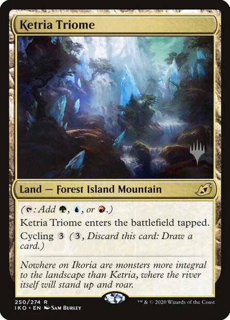 Ketria Triome - Promo Pack: Ikoria Magic: The Gathering trading card