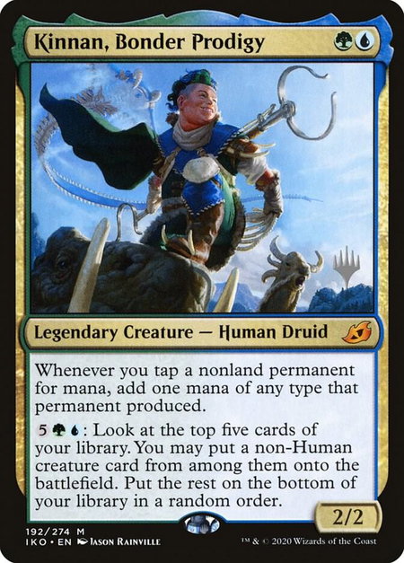 Kinnan, Bonder Prodigy - Promo Pack: Ikoria Magic: The Gathering trading card
