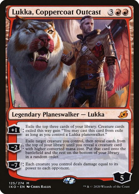 Lukka, Coppercoat Outcast - Promo Pack: Ikoria Magic: The Gathering trading card