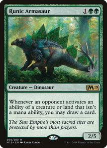 Runic Armasaur - Promo Pack: Ikoria (PPIKO) #200p - Rare Magic: The Gathering Trading Card
