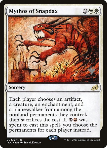 Mythos of Snapdax - Promo Pack: Ikoria Magic: The Gathering trading card