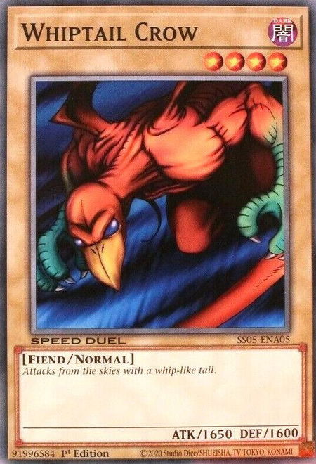 Whiptail Crow - Speed Duel Decks: Twisted Nightmares YuGiOh trading card