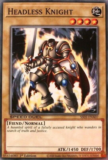 Headless Knight - Speed Duel Decks: Twisted Nightmares YuGiOh trading card