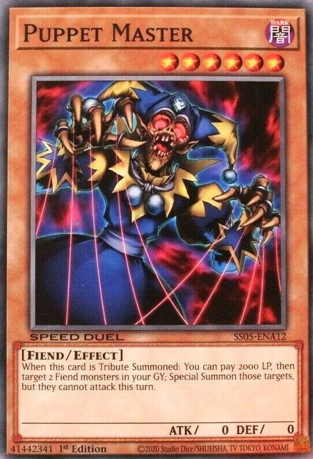 Puppet Master - Speed Duel Decks: Twisted Nightmares YuGiOh trading card