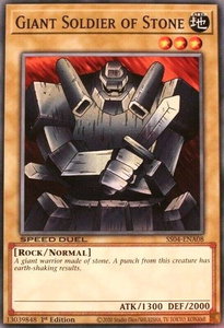 Giant Soldier of Stone - Speed Duel Decks: Match of the Millennium (SS04) #SS04-ENA08 - Common / Short Print YuGiOh Trading Card