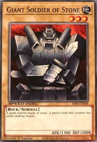 Giant Soldier of Stone - Speed Duel Decks: Match of the Millennium (SS04) #SS04-ENA08 - Common / Short Print YuGiOh Trading Card