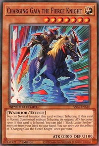 Charging Gaia the Fierce Knight - Speed Duel Decks: Match of the Millennium (SS04) #SS04-ENA10 - Common / Short Print YuGiOh Trading Card