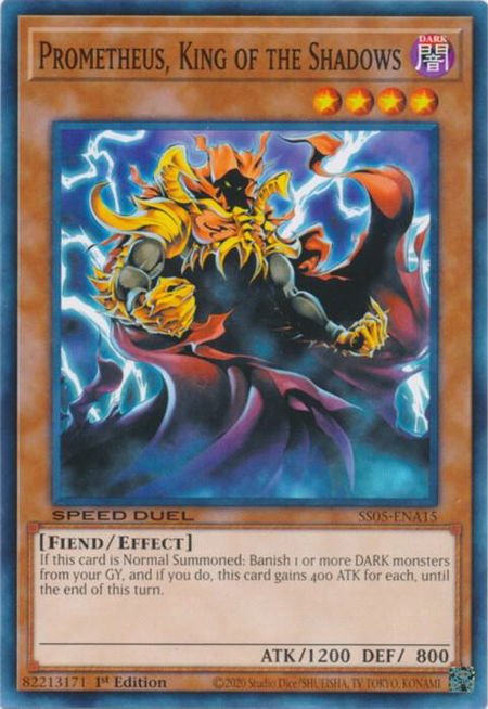 Prometheus, King of the Shadows - Speed Duel Decks: Twisted Nightmares YuGiOh trading card