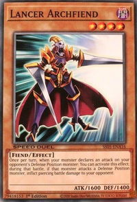 Lancer Archfiend - Speed Duel Decks: Twisted Nightmares (SS05) #SS05-ENA16 - Common / Short Print YuGiOh Trading Card