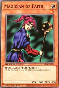 Magician of Faith - Speed Duel Decks: Match of the Millennium (SS04) #SS04-ENA14 - Common / Short Print YuGiOh Trading Card