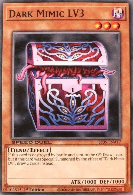 Dark Mimic LV3 - Speed Duel Decks: Twisted Nightmares YuGiOh trading card