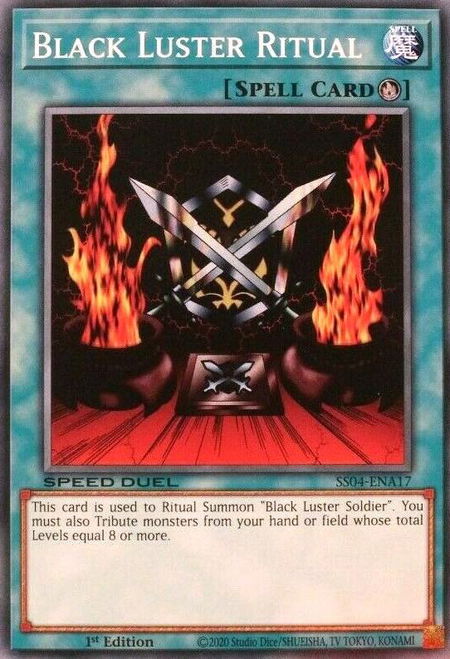 Black Luster Ritual - Speed Duel Decks: Match of the Millennium YuGiOh trading card