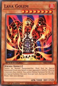 Lava Golem - Speed Duel Decks: Twisted Nightmares (SS05) #SS05-ENB01 - Common / Short Print YuGiOh Trading Card