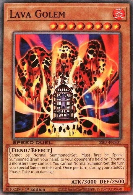 Lava Golem - Speed Duel Decks: Twisted Nightmares YuGiOh trading card