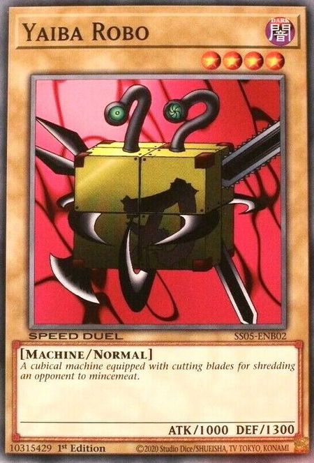 Yaiba Robo - Speed Duel Decks: Twisted Nightmares YuGiOh trading card