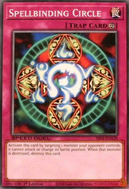 Spellbinding Circle - Speed Duel Decks: Match of the Millennium YuGiOh trading card