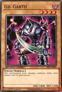 Gil Garth - Speed Duel Decks: Twisted Nightmares (SS05) #SS05-ENB05 - Common / Short Print YuGiOh Trading Card