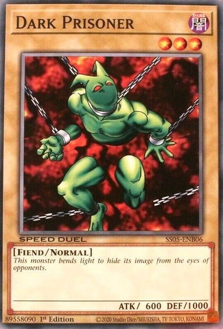 Dark Prisoner - Speed Duel Decks: Twisted Nightmares YuGiOh trading card