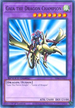 Gaia the Dragon Champion - Speed Duel Decks: Match of the Millennium YuGiOh trading card