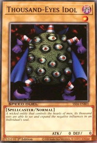 Thousand-Eyes Idol - Speed Duel Decks: Match of the Millennium (SS04) #SS04-ENB01 - Common / Short Print YuGiOh Trading Card