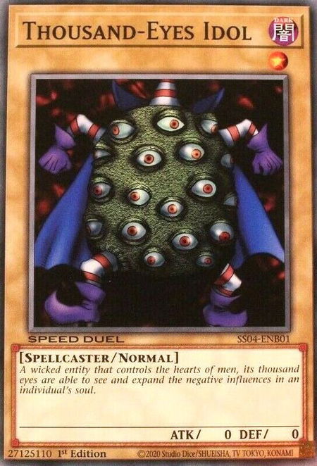 Thousand-Eyes Idol - Speed Duel Decks: Match of the Millennium YuGiOh trading card