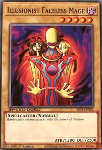 Illusionist Faceless Mage - Speed Duel Decks: Match of the Millennium (SS04) #SS04-ENB02 - Common / Short Print YuGiOh Trading Card