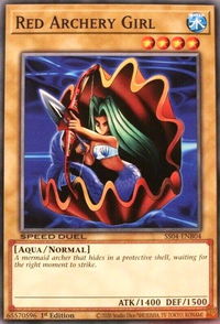 Red Archery Girl - Speed Duel Decks: Match of the Millennium (SS04) #SS04-ENB04 - Common / Short Print YuGiOh Trading Card