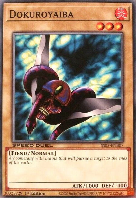 Dokuroyaiba - Speed Duel Decks: Twisted Nightmares YuGiOh trading card