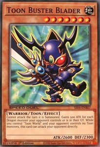 Toon Buster Blader - Speed Duel Decks: Match of the Millennium (SS04) #SS04-ENB07 - Common / Short Print YuGiOh Trading Card