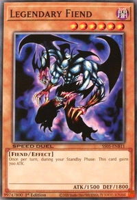 Legendary Fiend - Speed Duel Decks: Twisted Nightmares (SS05) #SS05-ENB11 - Common / Short Print YuGiOh Trading Card